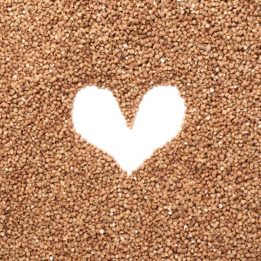 Kalp buğday ile yapılan çerçeve şeklinde