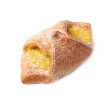 Sarı kremalı tatlı ekmek topuz