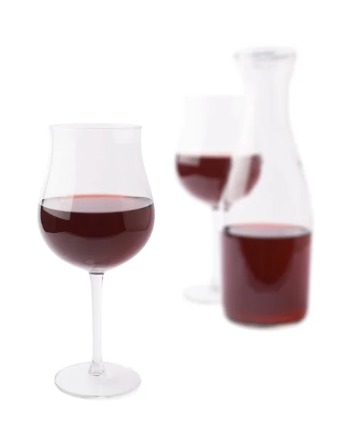 Wine glasses and bottle — Stock Photo, Image