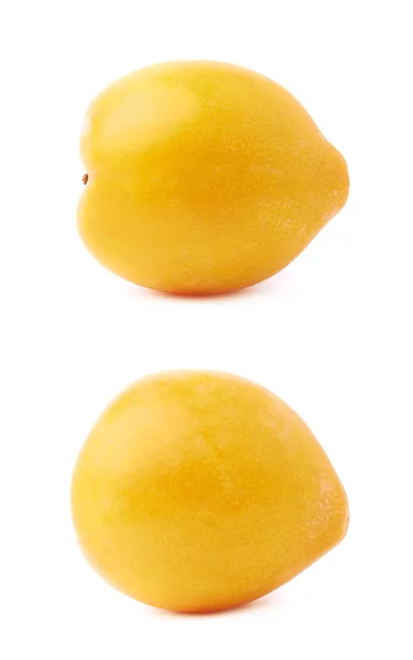 Ameixas mirabelle amarelo único — Fotografia de Stock