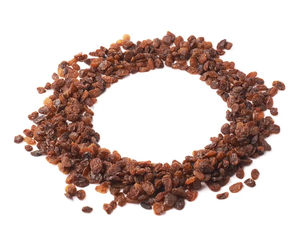 Round frame made of raisins — Stock Photo, Image