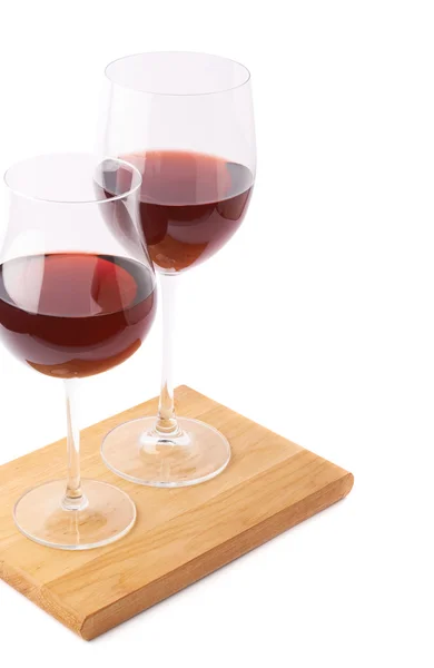 Two glasses of the red wine — Stock Photo, Image