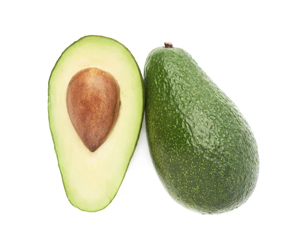 Gesneden in de helft avocado vrucht — Stockfoto