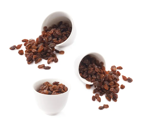 Cup filled with raisins — Stock Photo, Image