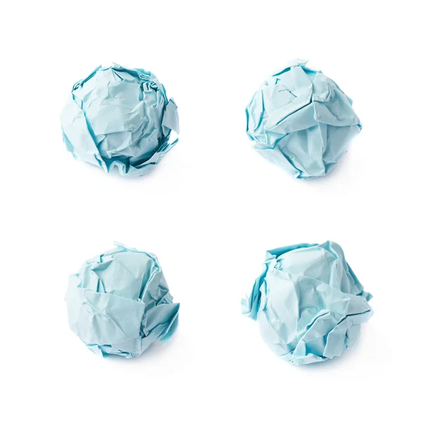 Boules de papier froissées — Photo