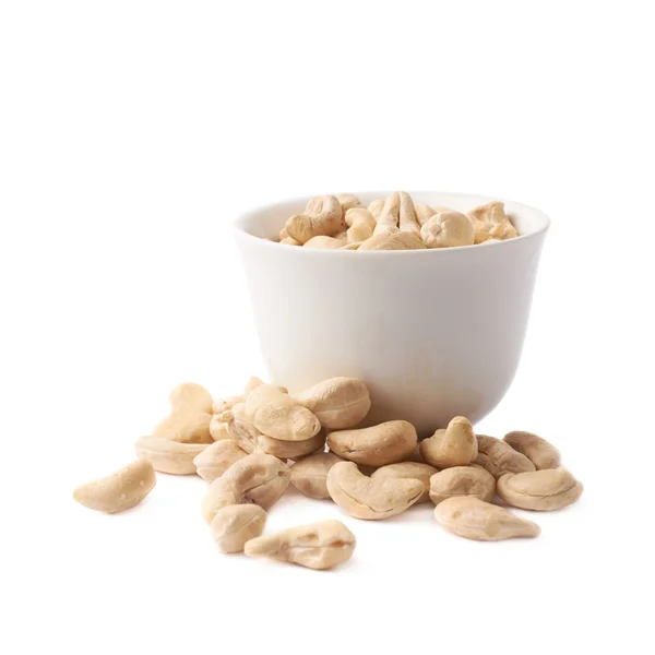 Cup filled with the cashew nuts — Stock Photo, Image