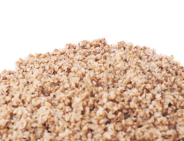 Surface covered with cooked buckwheat — Stock Photo, Image