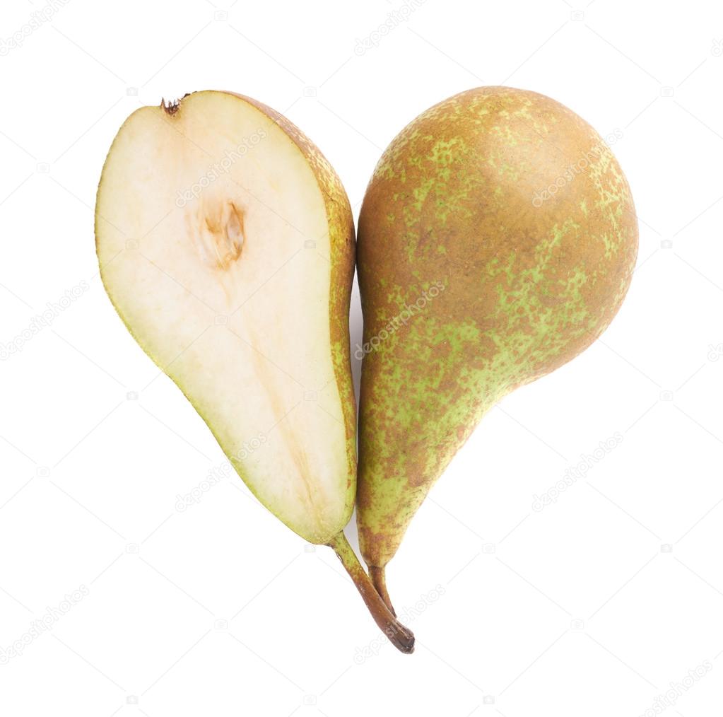 Heart shaped pear composition