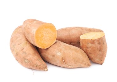 Tatlı patates bitkiler yığını