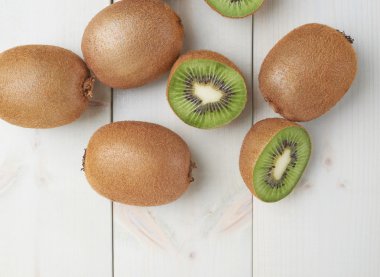 Pile of multiple kiwifruits clipart