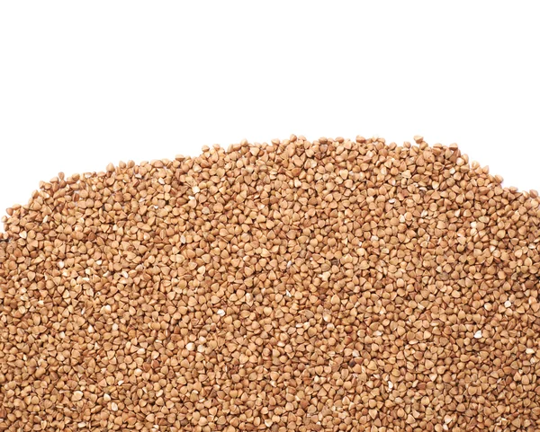 Superficie parzialmente coperta con il grano saraceno — Foto Stock