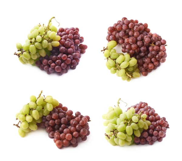 Branches of the dark and white grapes — Stock Photo, Image