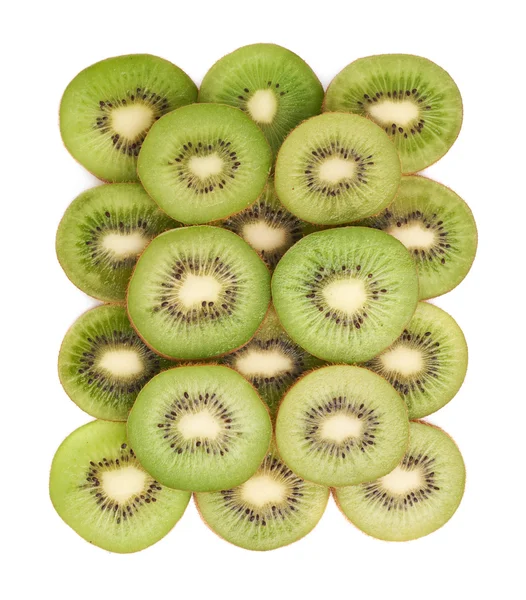 Superficie cubierta con rodajas de kiwi —  Fotos de Stock