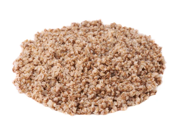 Circle of cooked buckwheat seeds — Stock Photo, Image