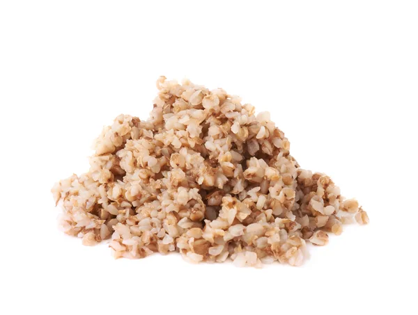 Mucchio di semi di grano saraceno cotti — Foto Stock