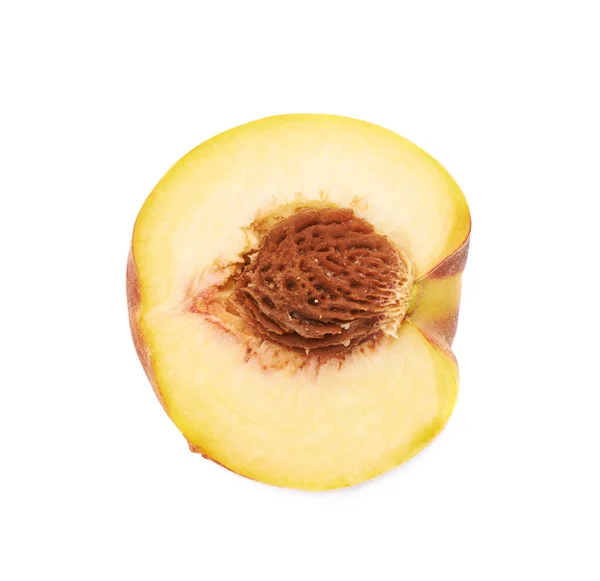 Half of a peach fruit — Stock Photo, Image