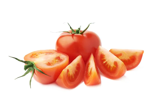Pomidory krojone i cięcia — Zdjęcie stockowe