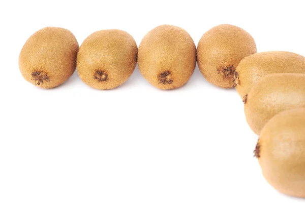 Kiwifruits uitgelijnd als hoek — Stockfoto