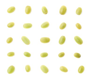 Birden çok tek beyaz üzüm kümesi