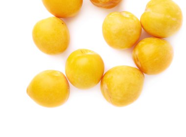 Birden çok sarı Erik yığını