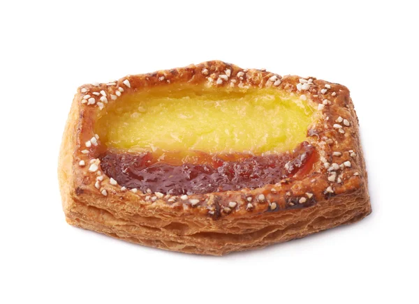 Sweet bread bun pastry isolated — Stock Photo, Image