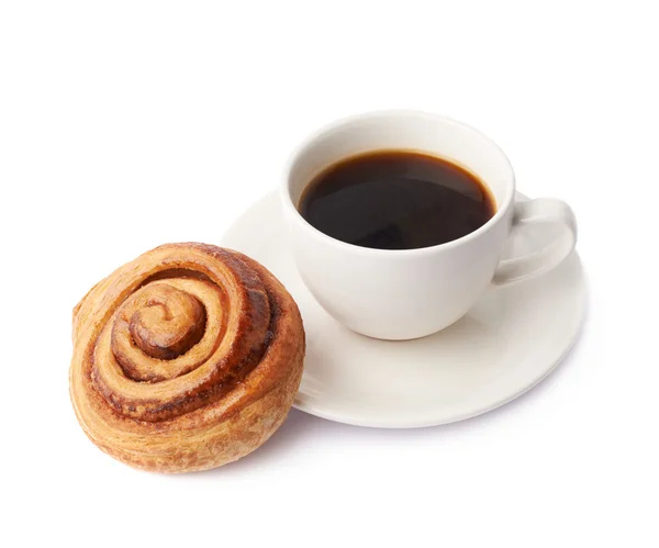 Taza de café y pastelería — Foto de Stock