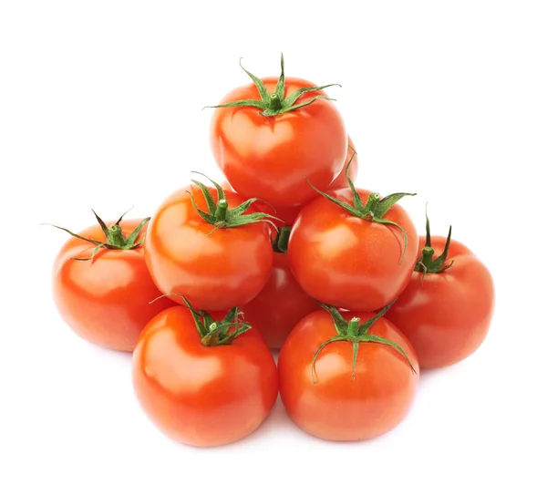 Hög med flera tomater — Stockfoto