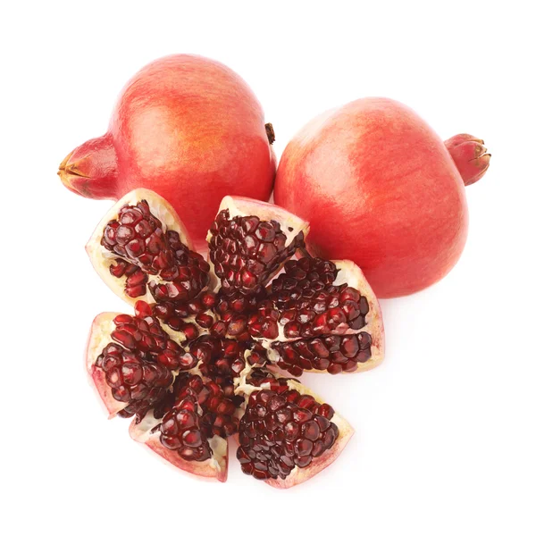 Granatapfelfrucht aufgespalten — Stockfoto