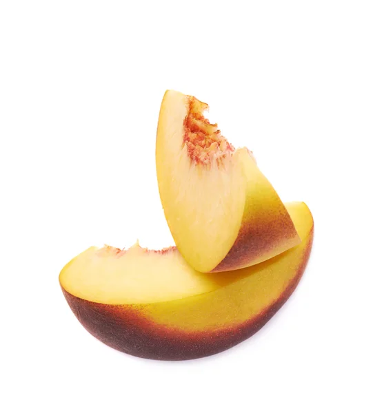 Trozos de fruta de melocotón —  Fotos de Stock