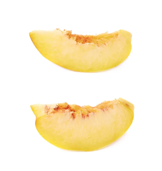 Persika frukt skivor — Stockfoto