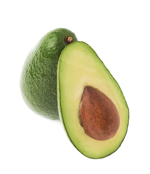 Gesneden in de helft avocado vrucht — Stockfoto