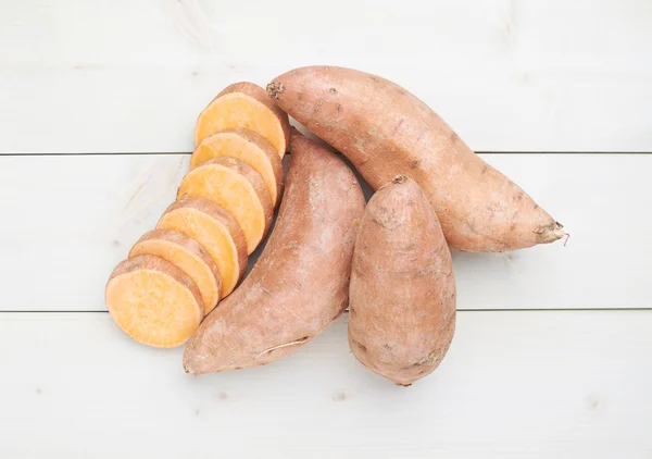 Composição de batatas doces — Fotografia de Stock