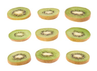 Dilimlenmiş kivi bölüm