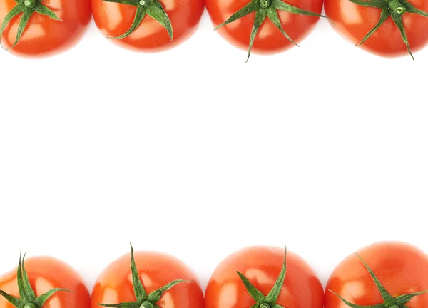 Tomatoes as borders of composition — Stock Photo, Image