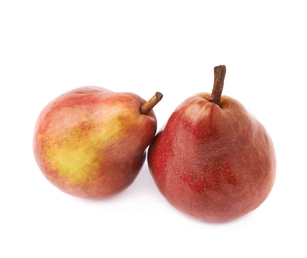 Sammansättning av två röda päron — Stockfoto