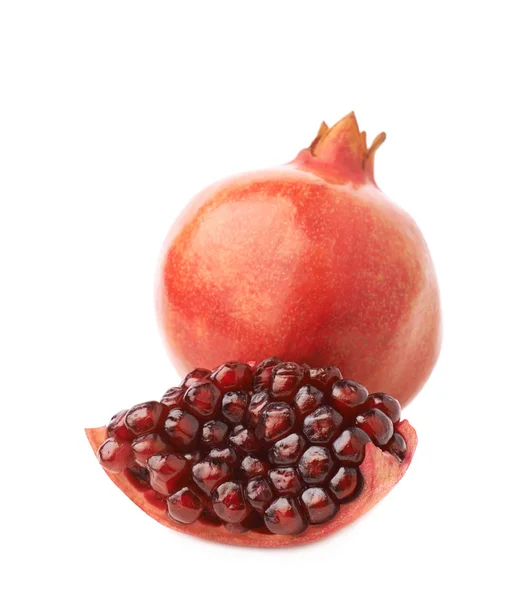 Served pomegranate fruit composition — Stock Photo, Image