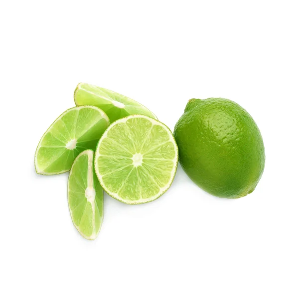 Composição de frutos de lima servida — Fotografia de Stock