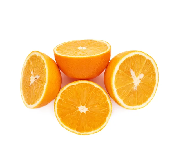 Orangenfrucht serviert — Stockfoto