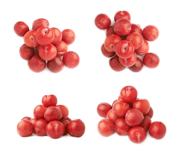 Multiple red plums — Stock Photo, Image