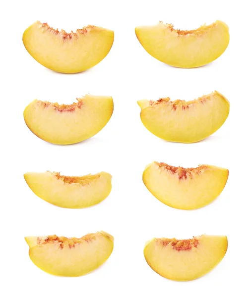 Peach fruit slices — Stock Photo, Image