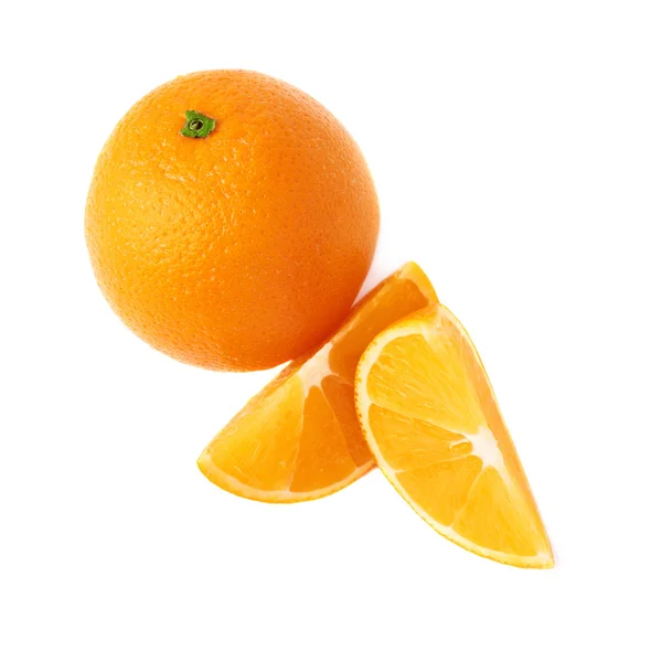 Served orange fruit composition — Stock Photo, Image