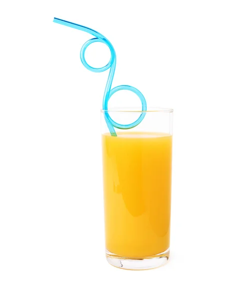 Glas gefüllt mit dem Orangensaft — Stockfoto