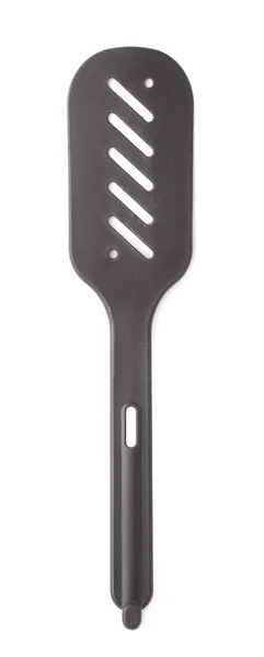 Black plastic spatula — Stock Photo, Image