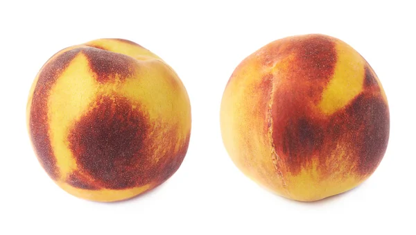Dos frutas de melocotón —  Fotos de Stock