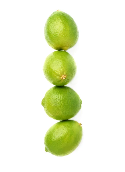 Groene kalk vruchten samenstelling — Stockfoto