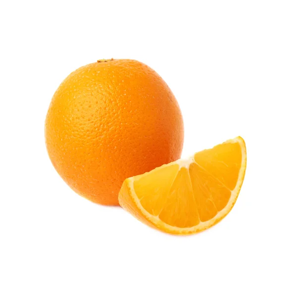 Served orange fruit composition — Stock Photo, Image