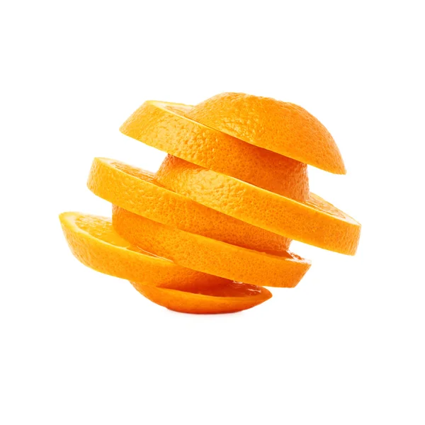 Свежий апельсин, нарезанный ломтиками — стоковое фото