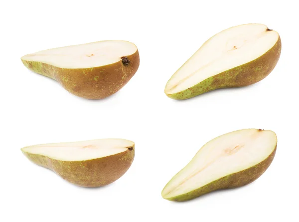 Mitades de pera verde —  Fotos de Stock