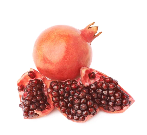 Served pomegranate fruit — Stock Photo, Image