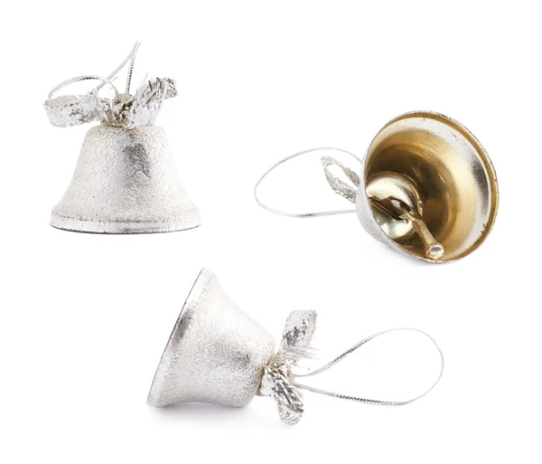 Dekoration silver bell — Stockfoto